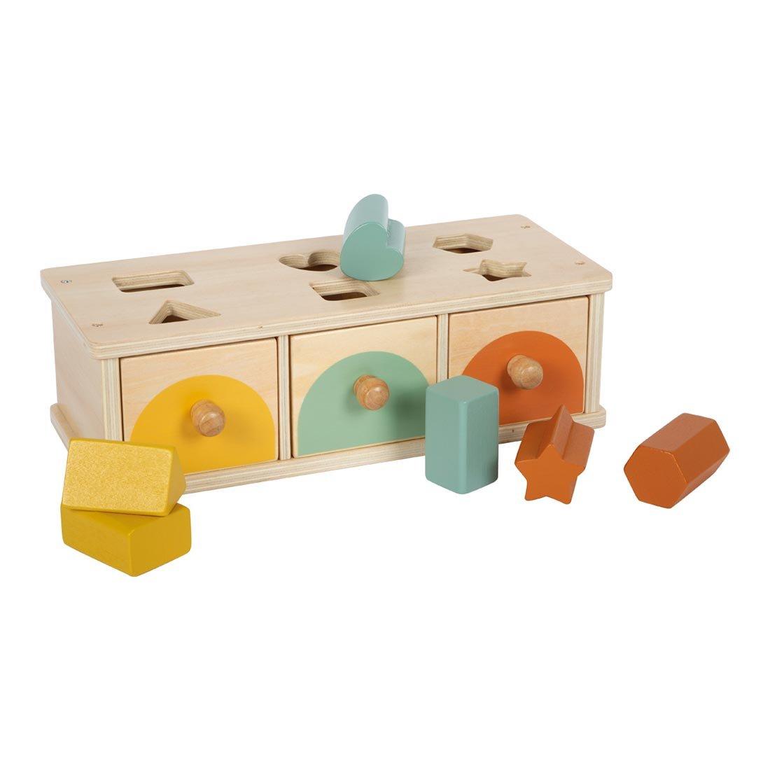 Small Foot Кутия Монтесори, за сортиране по цветове и форми | JAR Computers Small Foot Кутия Монтесори, за сортиране по цветове и форми