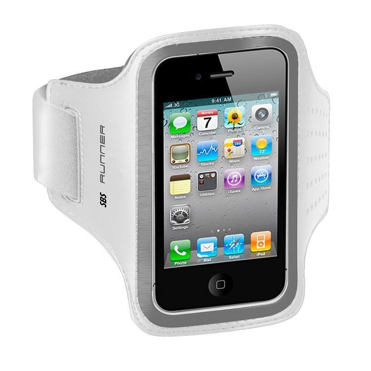 Спортен калъф за iPhone 4S, iPhone 4 и iPod Touch 4 - SBS Runner Armband Sport Case (бял) | JAR Computers Спортен калъф за iPhone 4S, iPhone 4 и iPod Touch 4 - SBS Runner Armband Sport Case (бял)