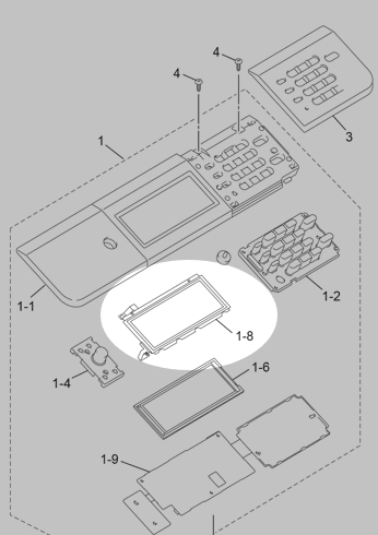 Touch Panel Assembly на Brother DCP8250DN, MFC8950DW LX9129001) OEM | JAR Computers Touch Panel Assembly на Brother DCP8250DN, MFC8950DW LX9129001) OEM