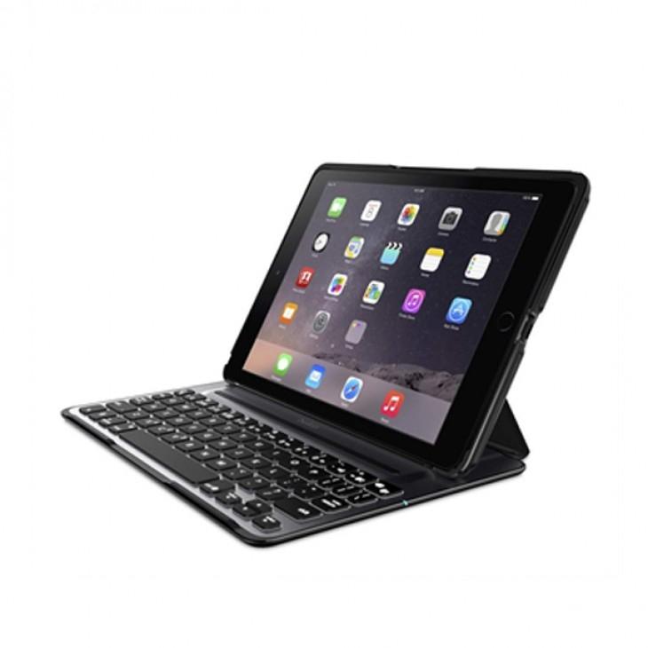 Алуминиева клавиатура, кейс и поставка за iPad Air 2, iPad Pro 9.7 - Belkin QODE Ultimate PRO Keyboard Case F5L176deBLK | JAR Computers Алуминиева клавиатура, кейс и поставка за iPad Air 2, iPad Pro 9.7 - Belkin QODE Ultimate PRO Keyboard Case F5L176deBLK
