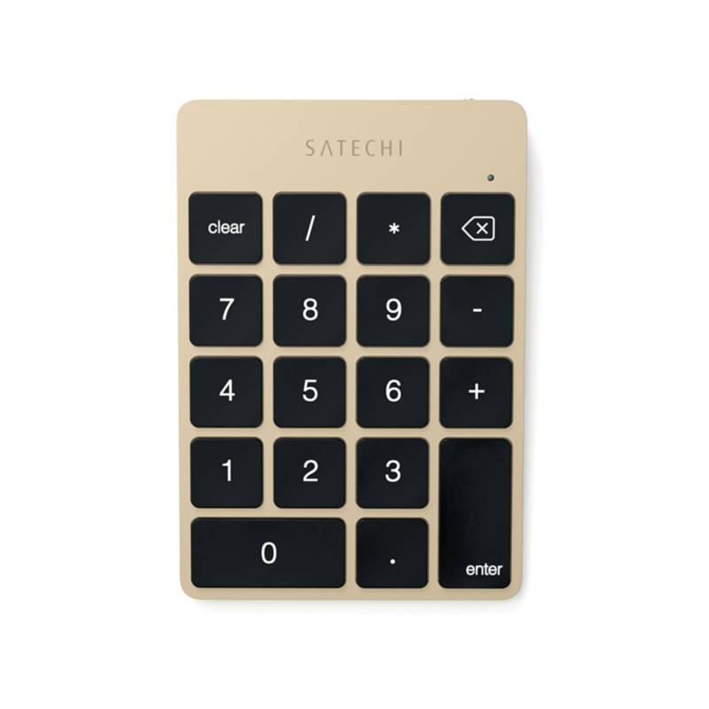 Безжична Bluetooth клавиатура с 18 бутона за MacBook - Satechi Slim Aluminum Wireless Keypad (златиста) | JAR Computers Безжична Bluetooth клавиатура с 18 бутона за MacBook - Satechi Slim Aluminum Wireless Keypad (златиста)