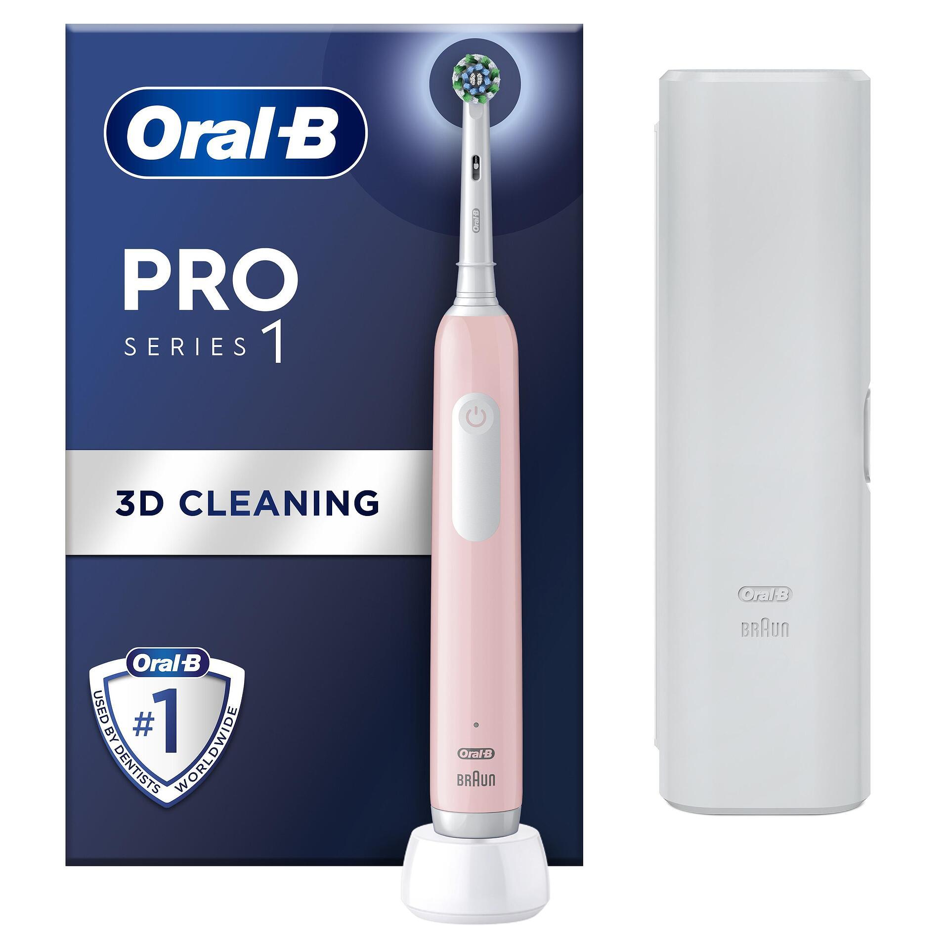 Електрическа четка за зъби Oral B Pro 1 Pink + TC 6/8/6 | JAR Computers Електрическа четка за зъби Oral B Pro 1 Pink + TC 6/8/6