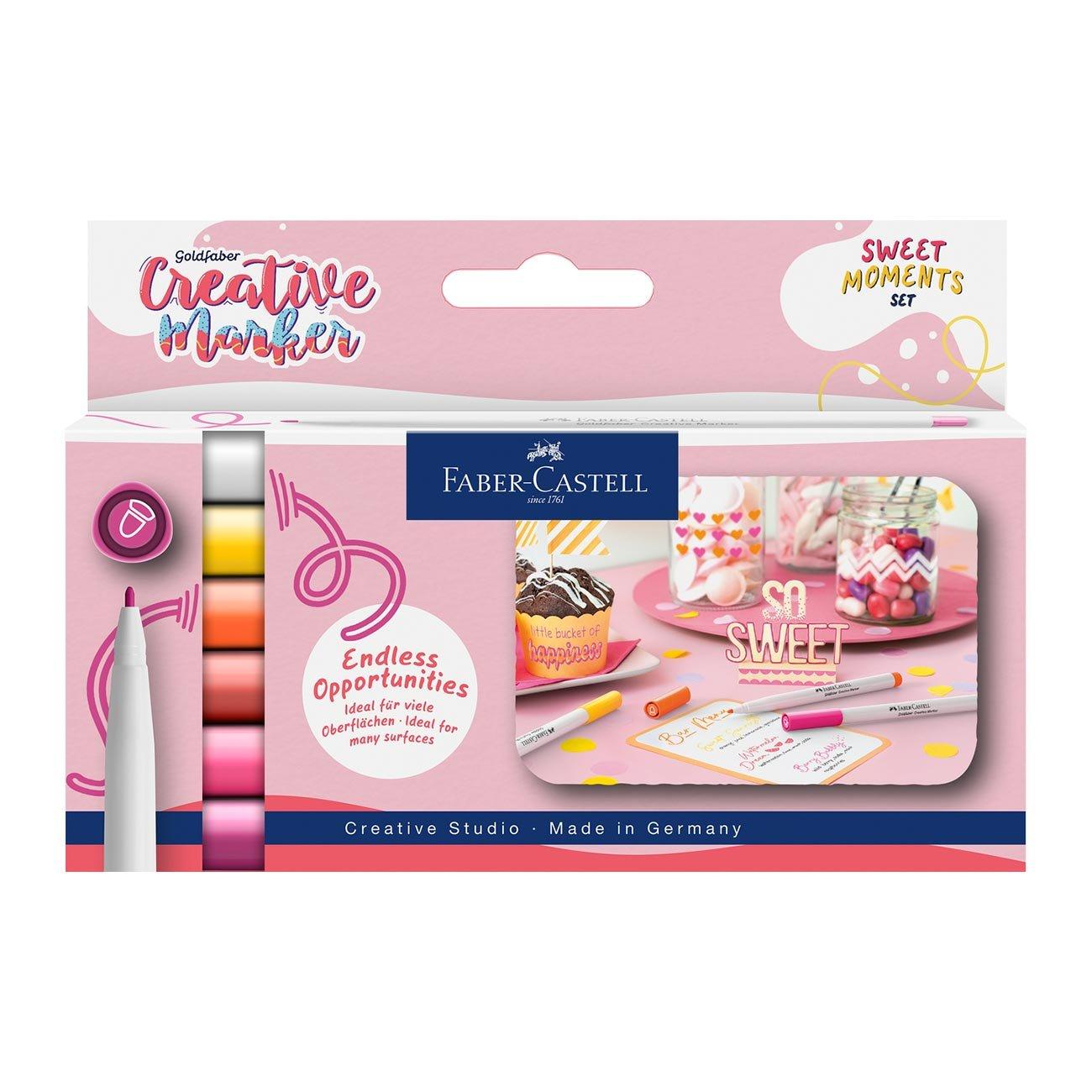 Faber-Castell Маркер Sweet Moments, объл, 1.5 mm, 6 цвята | JAR Computers Faber-Castell Маркер Sweet Moments, объл, 1.5 mm, 6 цвята