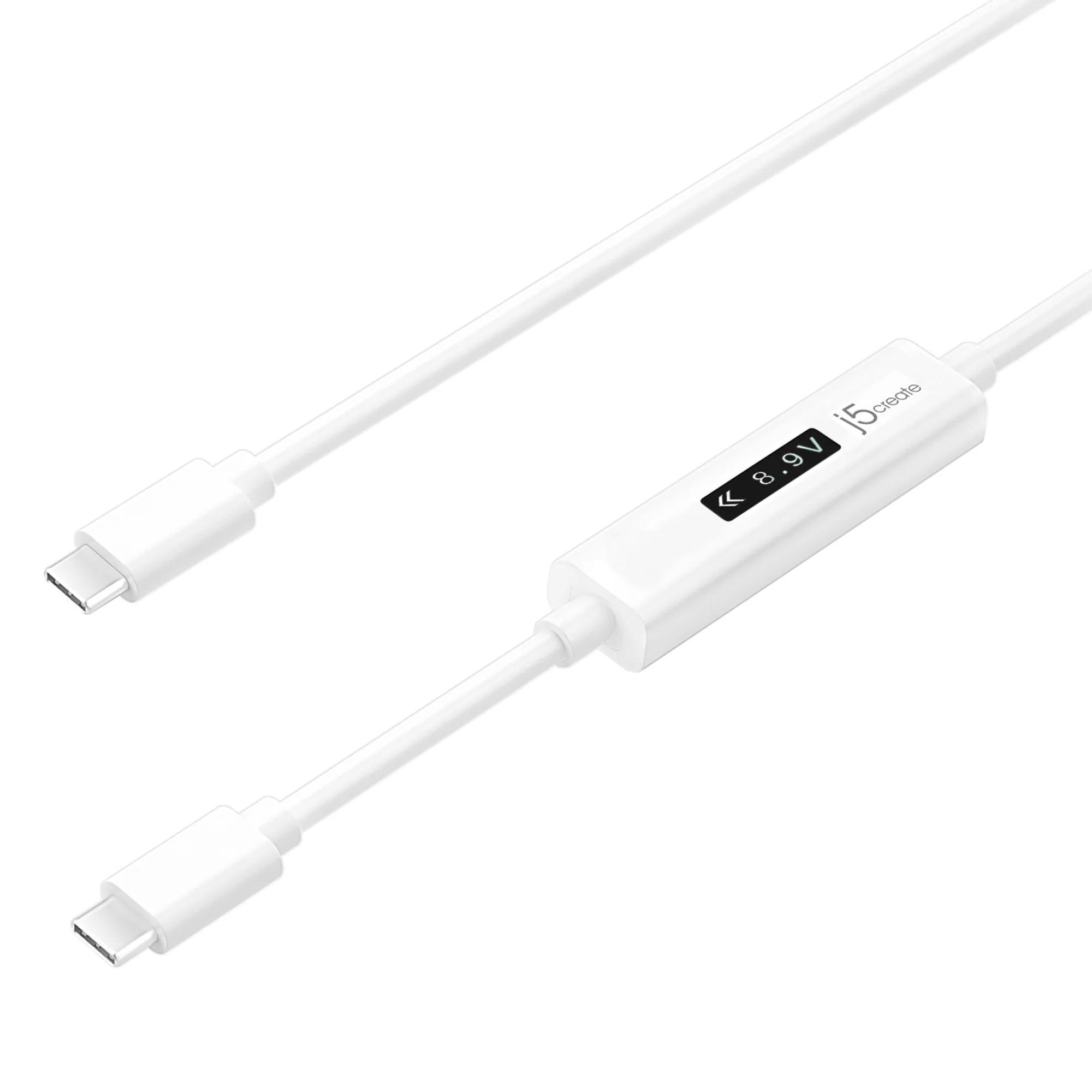 Кабел за зареждане j5create JUCP14, Измервател на мощност, USB-C | JAR Computers Кабел за зареждане j5create JUCP14, Измервател на мощност, USB-C