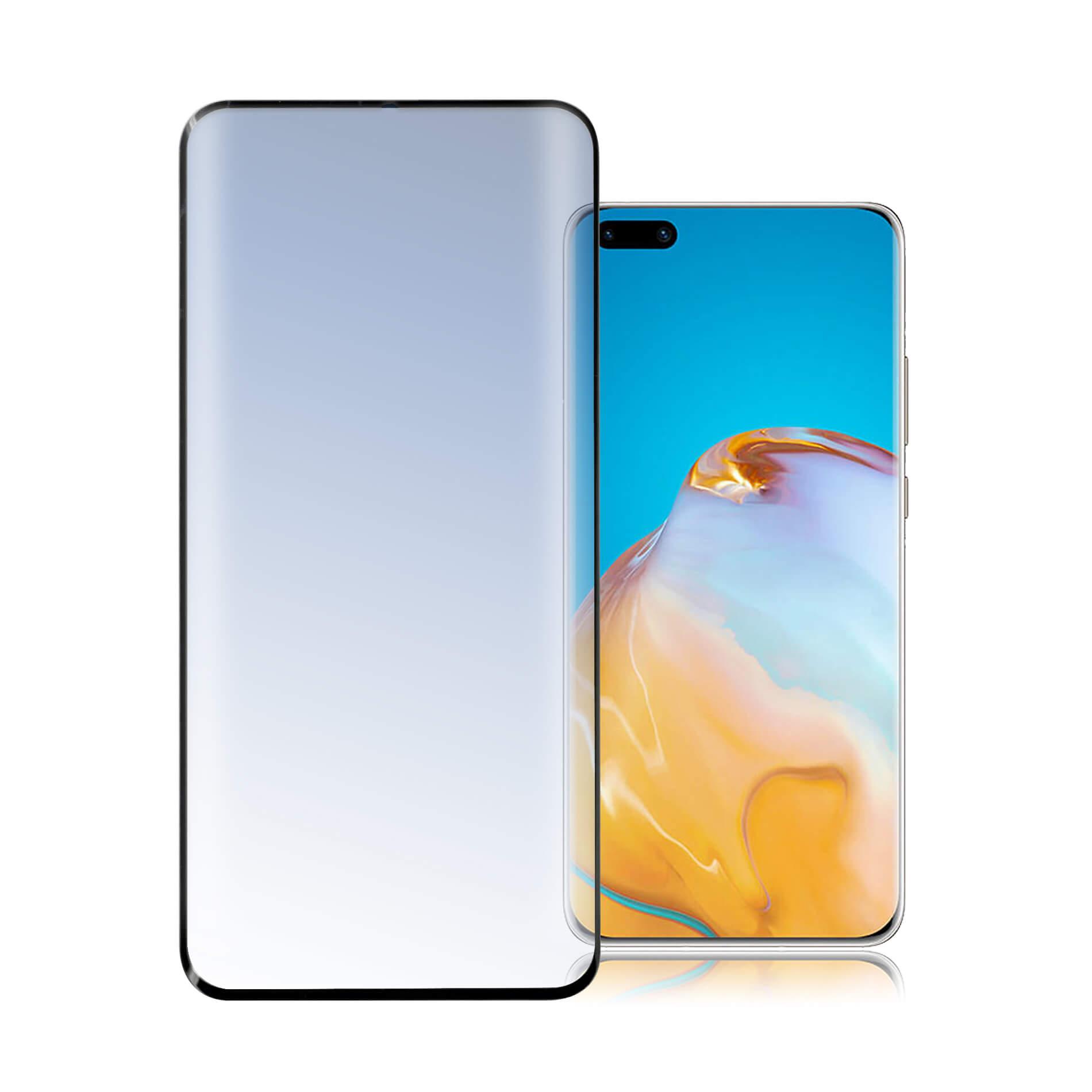Калено стъклено защитно покритие с извити ръбове за целия дисплей на Huawei P40 Pro - 4smarts Second Glass Curved 3D (черен-прозрачен) | JAR Computers Калено стъклено защитно покритие с извити ръбове за целия дисплей на Huawei P40 Pro - 4smarts Second Glass Curved 3D (черен-прозрачен)