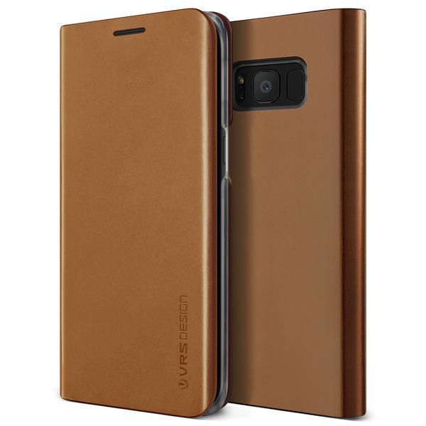 Кожен калъф (естествена кожа), тип портфейл за Samsung Galaxy S8 Plus - Verus Native S Diary Case (кафяв) | JAR Computers Кожен калъф (естествена кожа), тип портфейл за Samsung Galaxy S8 Plus - Verus Native S Diary Case (кафяв)