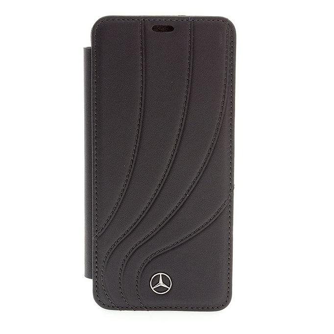 Кожен калъф (естествена кожа), тип портфейл за Samsung Galaxy S9 Plus - Mercedes-Benz New Organic II Booktype Case (черен) | JAR Computers Кожен калъф (естествена кожа), тип портфейл за Samsung Galaxy S9 Plus - Mercedes-Benz New Organic II Booktype Case (черен)