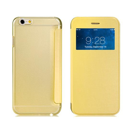 Кожен калъф, тип портфейл за iPhone 6, iPhone 6S - Wallet View Case (жълт) | JAR Computers Кожен калъф, тип портфейл за iPhone 6, iPhone 6S - Wallet View Case (жълт)