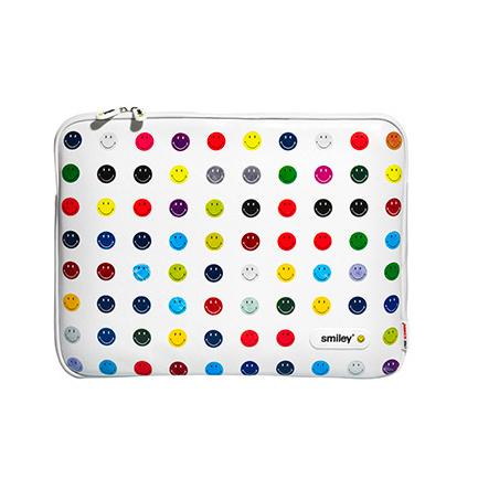 Кожен калъф за MacBook и преносими компютри до 15.4 инча - Case Scenario Smiley Dots | JAR Computers Кожен калъф за MacBook и преносими компютри до 15.4 инча - Case Scenario Smiley Dots