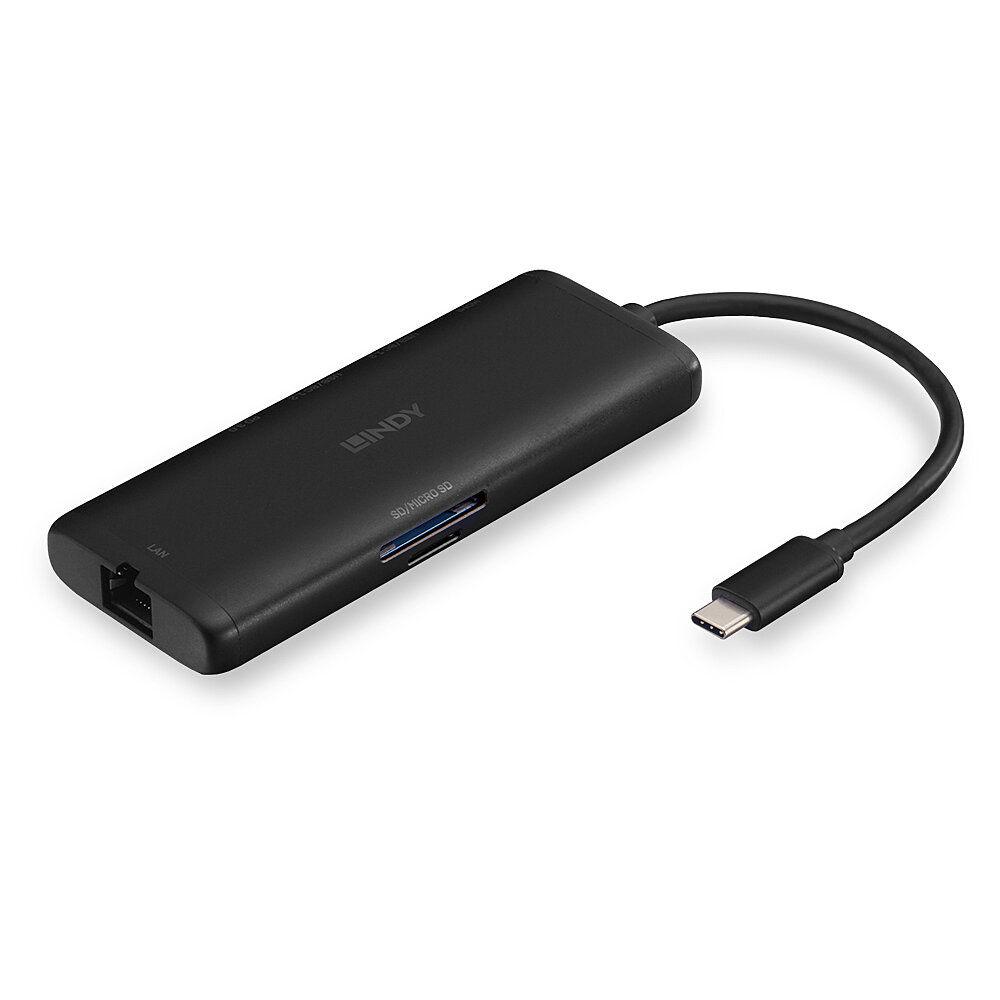 LINDY LNY-43358 :: DST-Mini, USB-C Laptop Mini докинг станция с 4K поддръжка и 100W Pass-Through зареждане | JAR Computers LINDY LNY-43358 :: DST-Mini, USB-C Laptop Mini докинг станция с 4K поддръжка и 100W Pass-Through зареждане