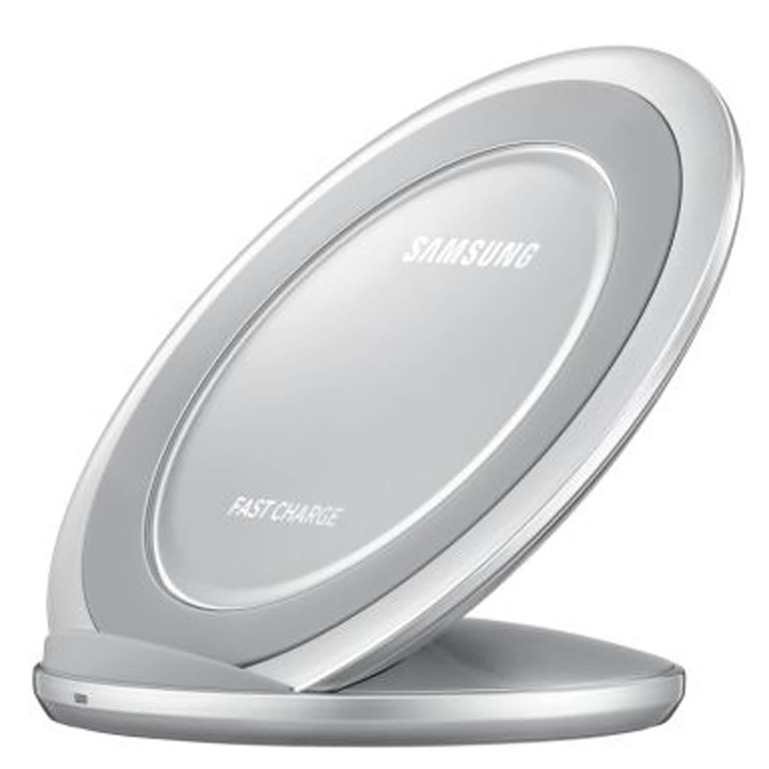 Поставка (пад) за безжично захранване за QI съвместими устройства - Samsung Inductive Wireless Fast Charge Stand NG930 (сребрист) | JAR Computers Поставка (пад) за безжично захранване за QI съвместими устройства - Samsung Inductive Wireless Fast Charge Stand NG930 (сребрист)