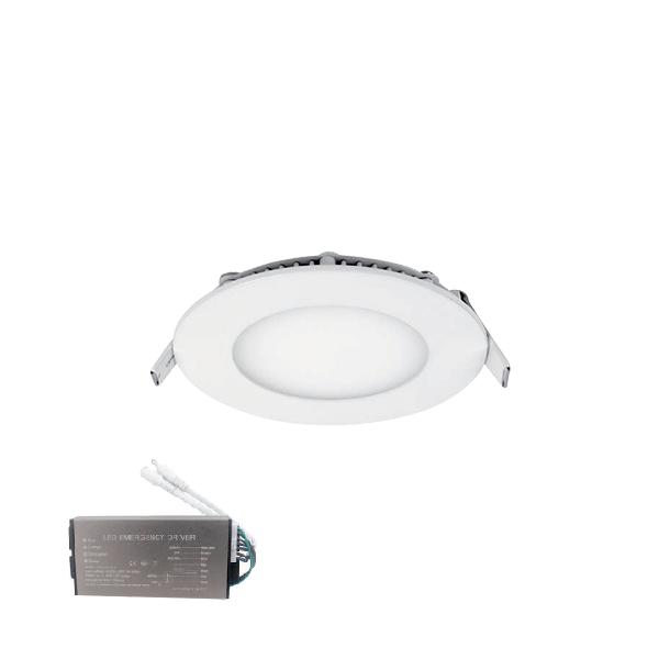 STELLAR LED ПАНЕЛ КРЪГЪЛ ВГРАДЕН МОНТАЖ 6W 6500K+ АВАРИЕН БЛОК