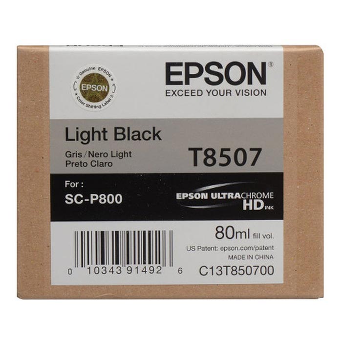 SURESOLOR SC-P800/DES/SE/SP/SERIES  INK CRTR LIGHT BLACK (EPST850700)