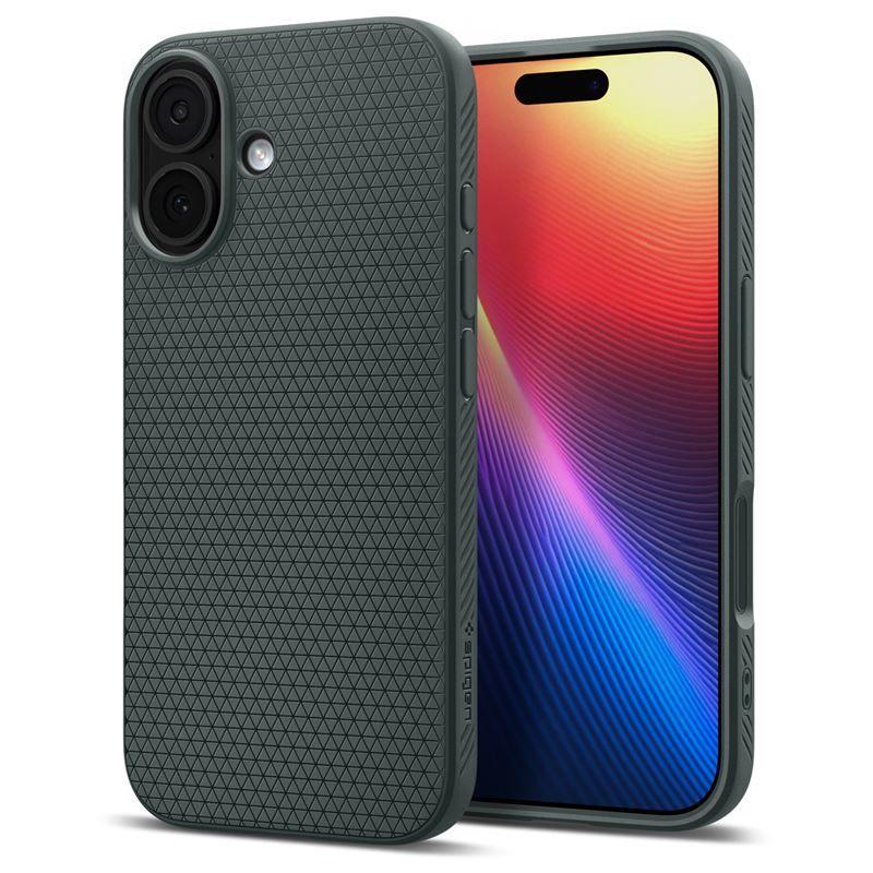 Удароустойчив силиконов (TPU) калъф за iPhone 17 - Spigen Liquid Air Case (зелен) | JAR Computers Удароустойчив силиконов (TPU) калъф за iPhone 17 - Spigen Liquid Air Case (зелен)