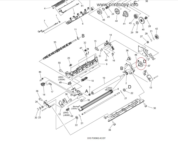 Зъбно колело за HP LJ 2600 30T (RU5-0433-000)-comp