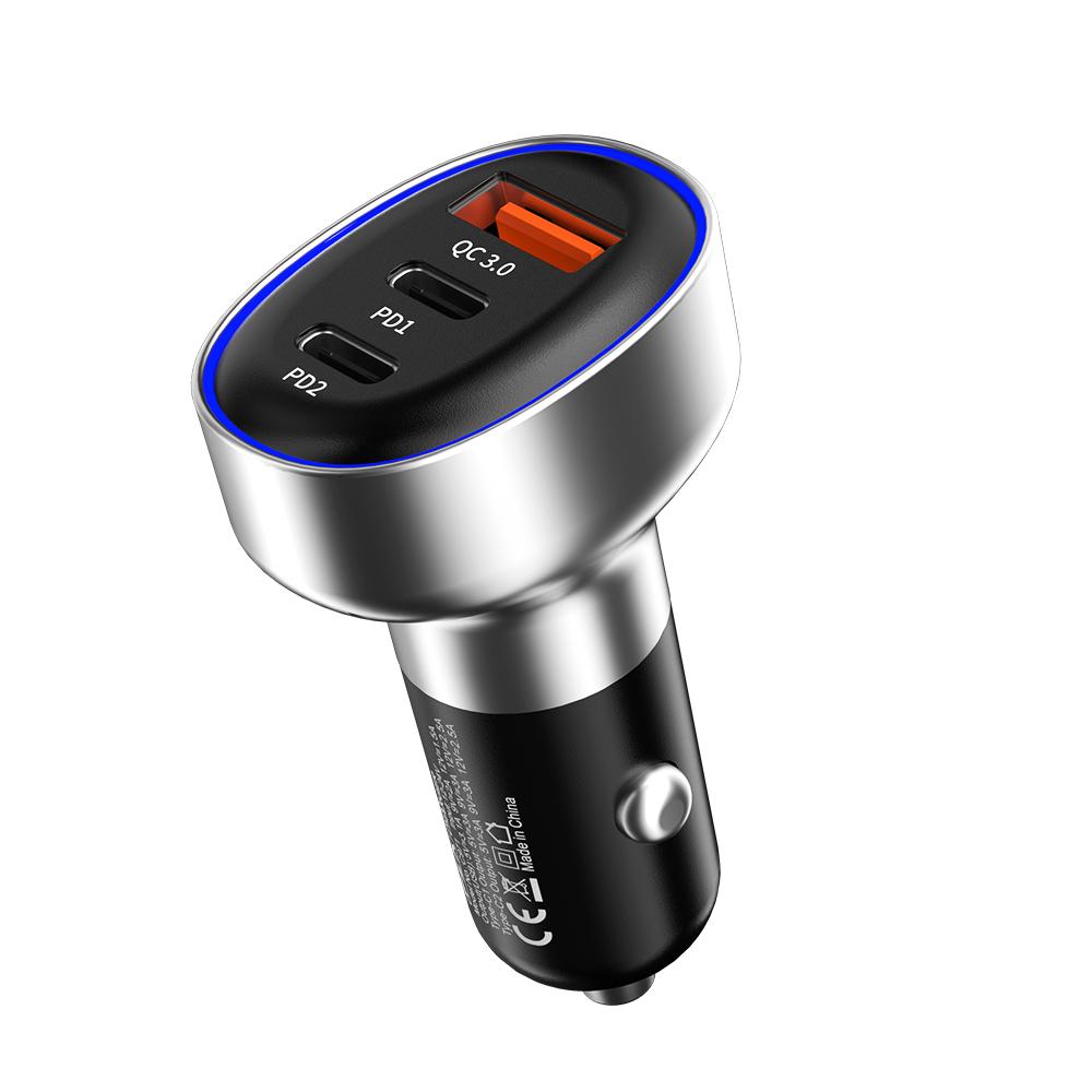 12V-24V Зарядно USB PZX C971 2 x Type-C + USB 60W | JAR Computers 12V-24V Зарядно USB PZX C971 2 x Type-C + USB 60W