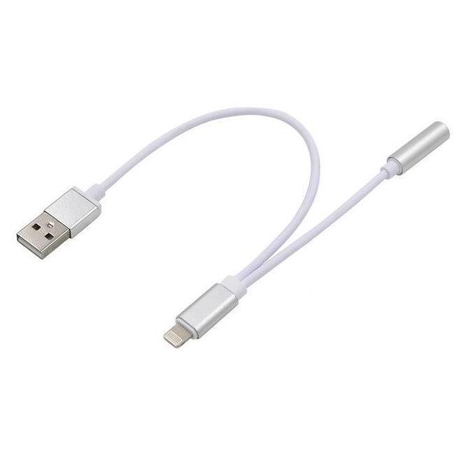 Адаптер от Lightning към USB и 3.5 мм аудио жак - Tipx Lightning to USB and 3.5 mm Audio Adapter (сребрист) | JAR Computers Адаптер от Lightning към USB и 3.5 мм аудио жак - Tipx Lightning to USB and 3.5 mm Audio Adapter (сребрист)