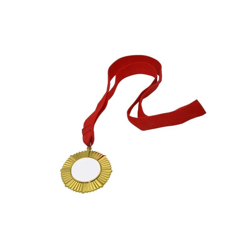 BESTSUB Медал, за сублимация, с лента, диаметър 60 mm, златен | JAR Computers BESTSUB Медал, за сублимация, с лента, диаметър 60 mm, златен