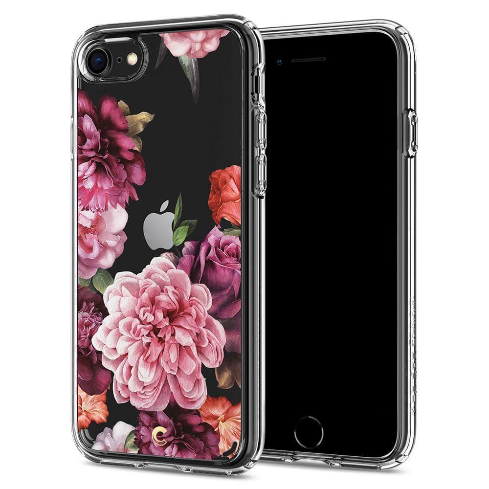 Дизайнерски удароустойчив кейс за iPhone SE (2022), iPhone SE (2020), iPhone 8, iPhone 7 - Spigen Ciel Rose Floral Case (прозрачен) | JAR Computers Дизайнерски удароустойчив кейс за iPhone SE (2022), iPhone SE (2020), iPhone 8, iPhone 7 - Spigen Ciel Rose Floral Case (прозрачен)