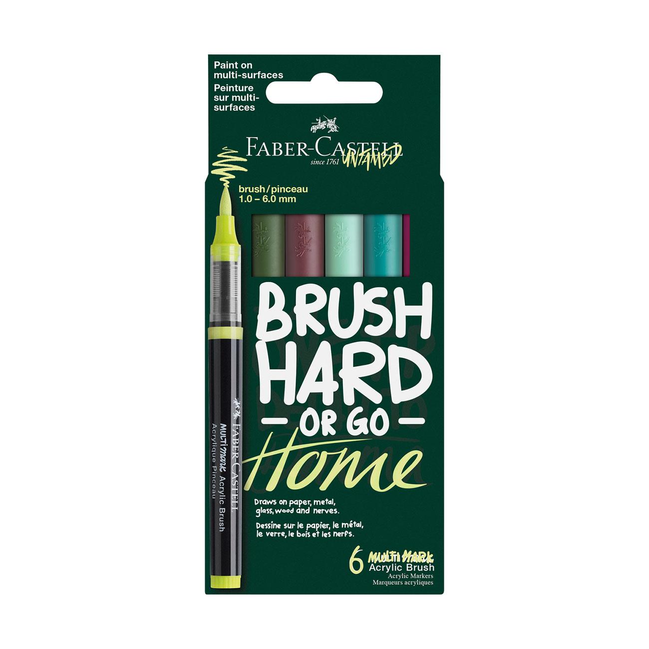 Faber-Castell Маркер-четка Multimark Coty, акрилен, 6 броя