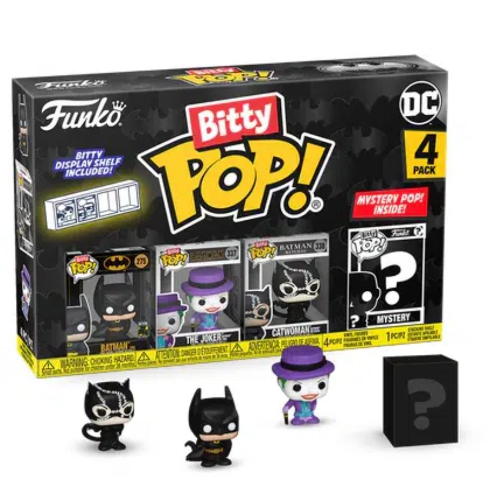 Funko Bitty Pop! DC: 4-Pack - Batman, The Joker, Catwoman (FNK11279) | JAR Computers Funko Bitty Pop! DC: 4-Pack - Batman, The Joker, Catwoman (FNK11279)
