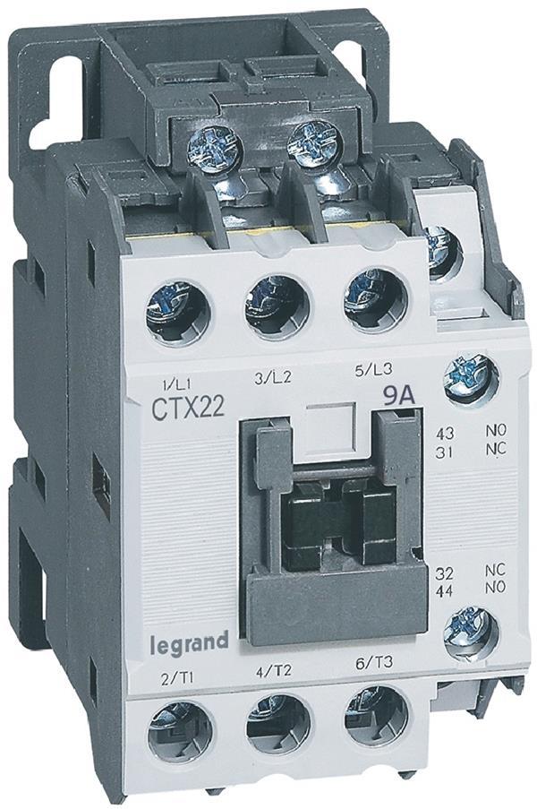 Контактор CTX3-22 3P 4kW (9A AC-3) 1NO-1NC 24V DC Legrand | JAR Computers Контактор CTX3-22 3P 4kW (9A AC-3) 1NO-1NC 24V DC Legrand