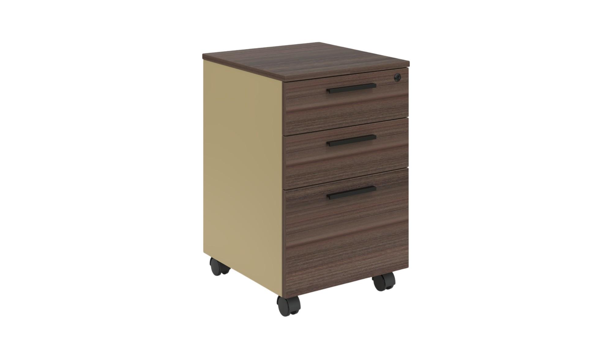 Контейнер за Бюро RFG Lisabon, 400 x 420 x 620 mm, ПДЧ, дъб и сиво