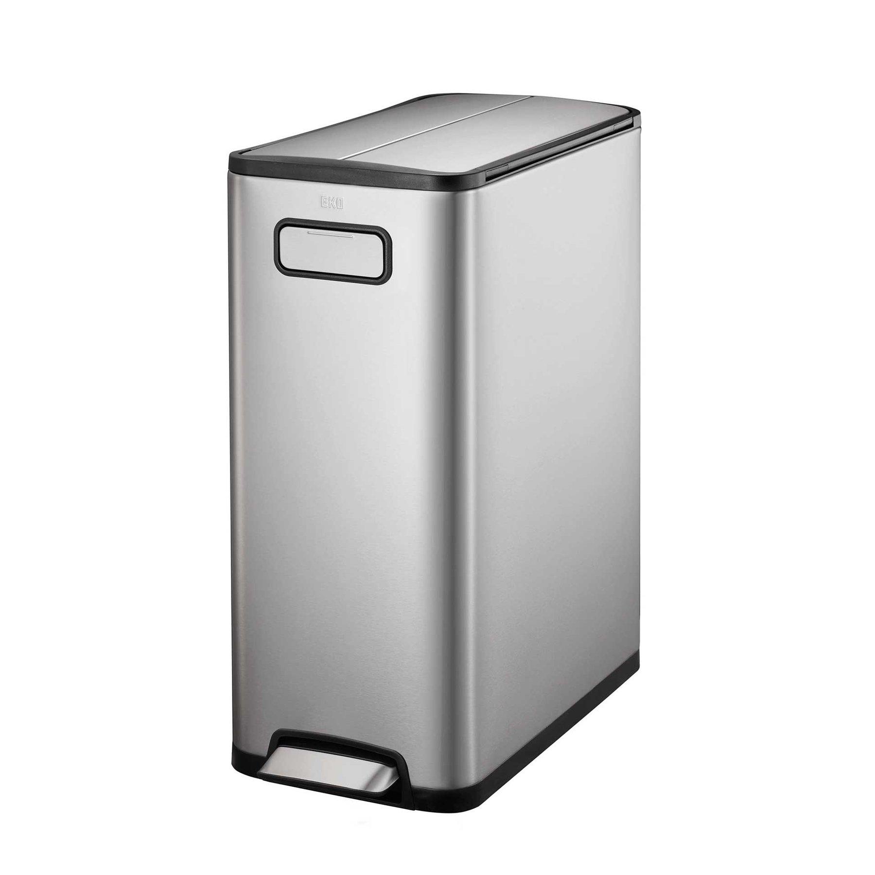 Кош за отпадъци Eko Ecofly, с педал и скрити колела, 45 L