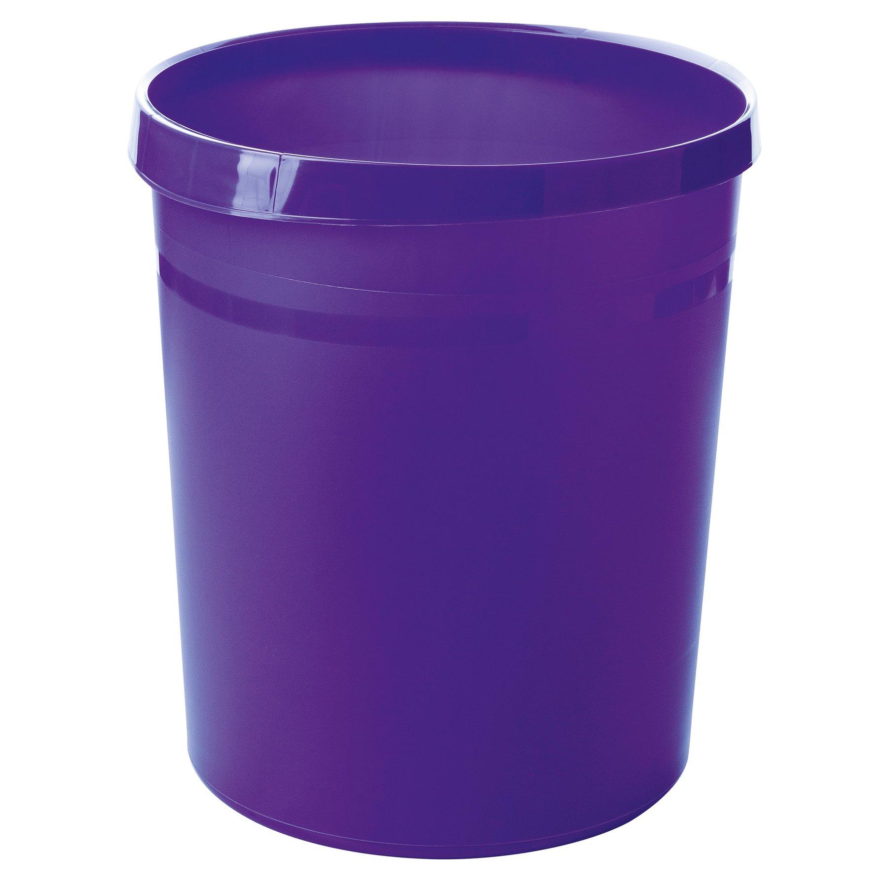 Кош за отпадъци HAN Grip Trend, пластмасов, 18 L, лилав, 31.2 х 23.7 х 35 cm