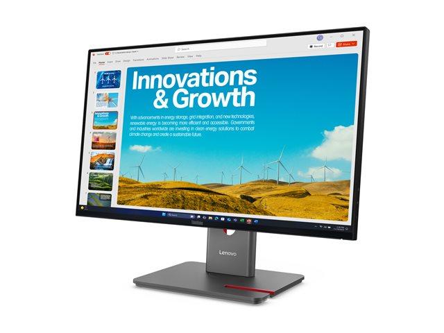 LENOVO ThinkVision P24QD-40 23.8inch QHD 2560x1440 IPS 16:9 120Hz 300cd/m2 USB HUB 1xHDMI 2xDP Eclipse Black 3Y
