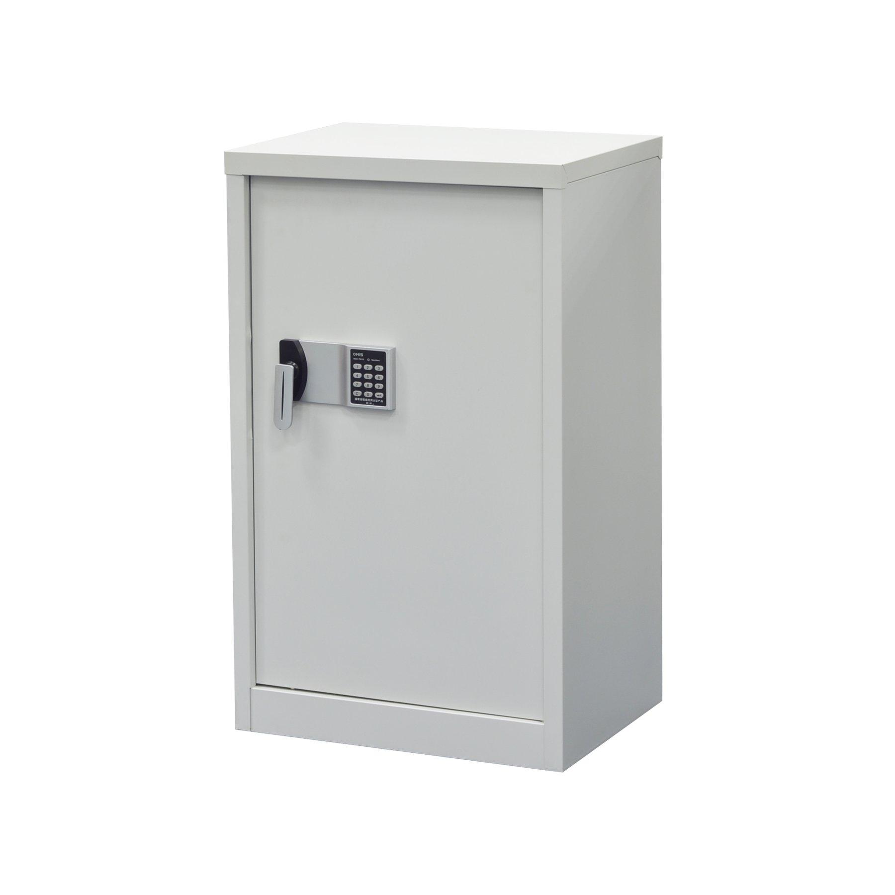 Шкаф RFG, метален, със сейф, 55 x 40 x 90 cm, сив