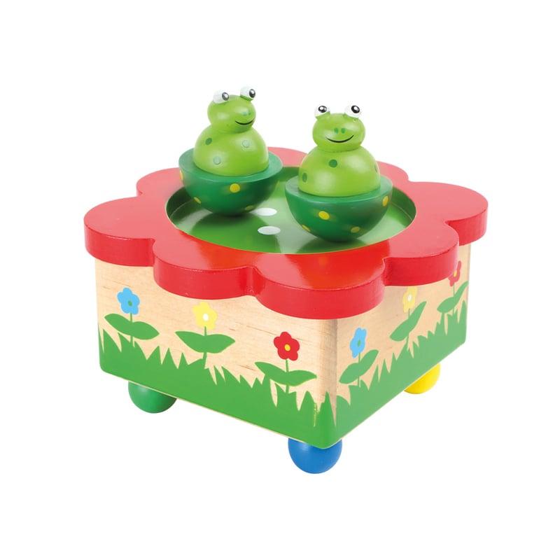 Small Foot Музикална кутия Езеро с жаби, дървена, 12 cm | JAR Computers Small Foot Музикална кутия Езеро с жаби, дървена, 12 cm