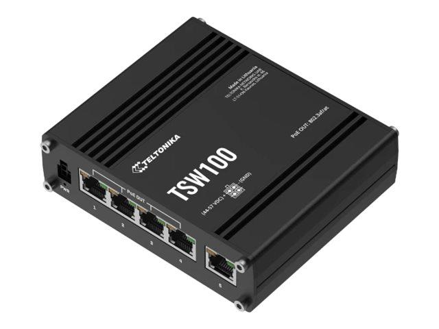 TELTONIKA NETWORKS TSW100 Industrial PoE+ Ethernet Switch | JAR Computers TELTONIKA NETWORKS TSW100 Industrial PoE+ Ethernet Switch