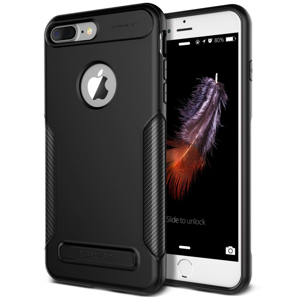 Висок клас хибриден удароустойчив кейс за iPhone 8, iPhone 7 - Verus Carbon Fit Case (черен) | JAR Computers Висок клас хибриден удароустойчив кейс за iPhone 8, iPhone 7 - Verus Carbon Fit Case (черен)