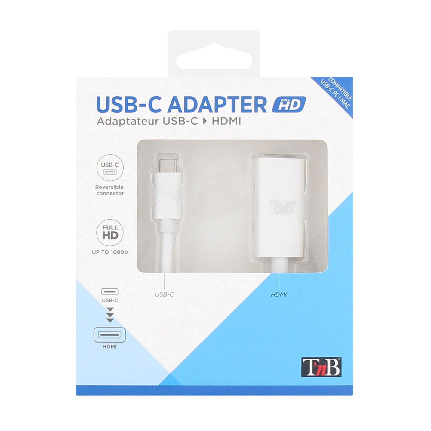 Адаптер TNB, USB type C към HDMI, Ethernet порт | JAR Computers Адаптер TNB, USB type C към HDMI, Ethernet порт