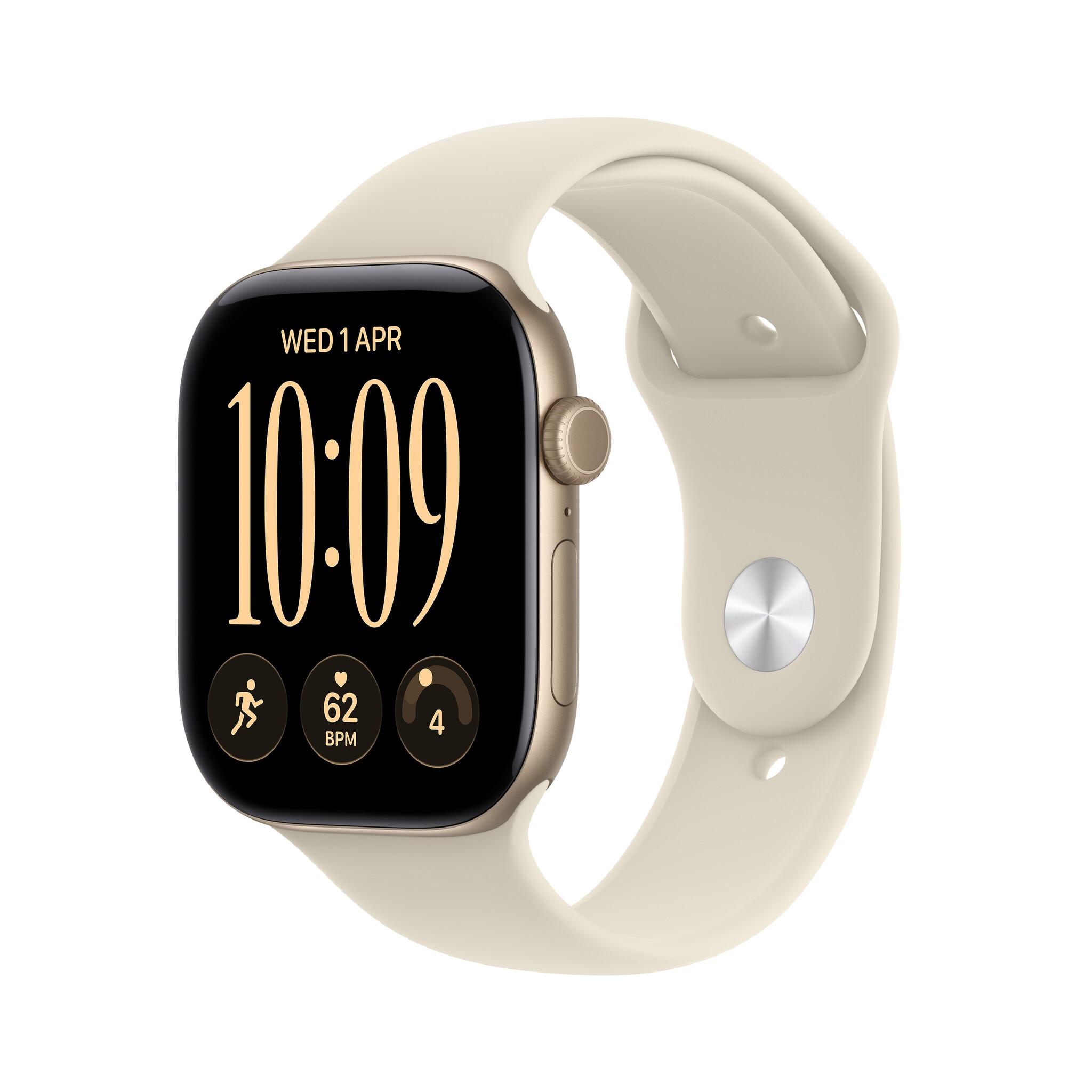 Apple Watch Series 12 OLED 46 мм Цифров 416 x 496 пиксела Тъчскрийн Злато Wi-Fi GPS (сателитен) | JAR Computers Apple Watch Series 12 OLED 46 мм Цифров 416 x 496 пиксела Тъчскрийн Злато Wi-Fi GPS (сателитен)
