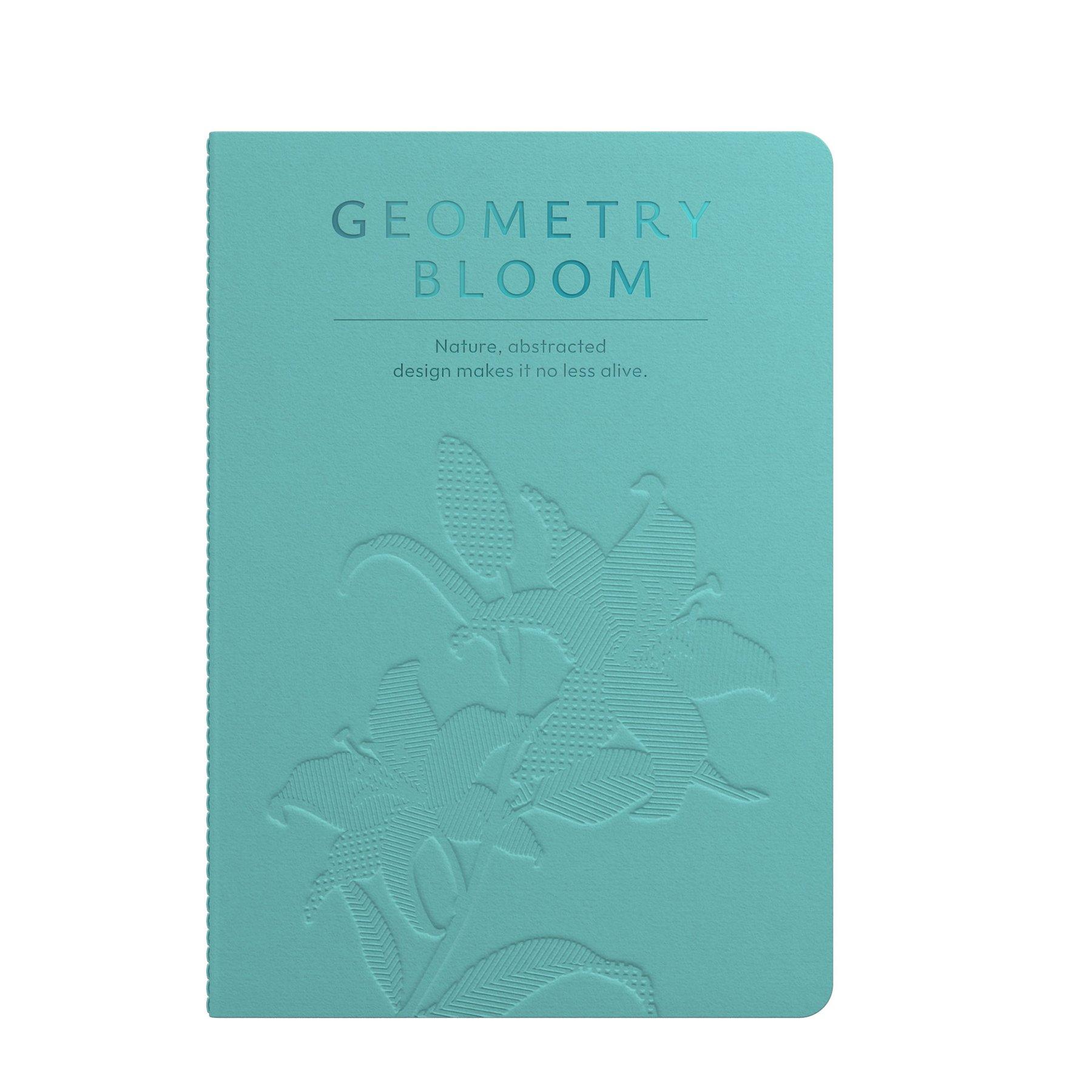 Art Pioneer Тетрадка Geometry Bllom, A5, шита, 60 листа, морскозелена