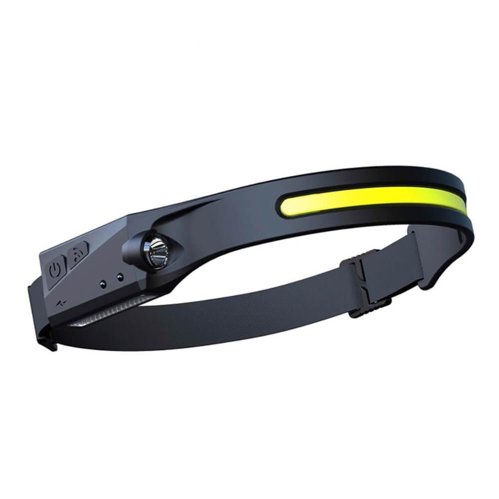 Фенер (челник) за глава с презареждаема батерия - Headlamp With Motion Sensor IPX4 1200mAh (черен) | JAR Computers Фенер (челник) за глава с презареждаема батерия - Headlamp With Motion Sensor IPX4 1200mAh (черен)