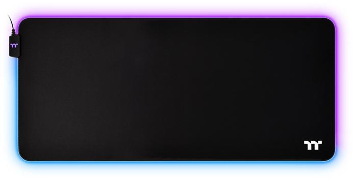 Гейминг подложка за мишка Thermaltake - Level 20 RGB Extended, XXL, мека, черна
