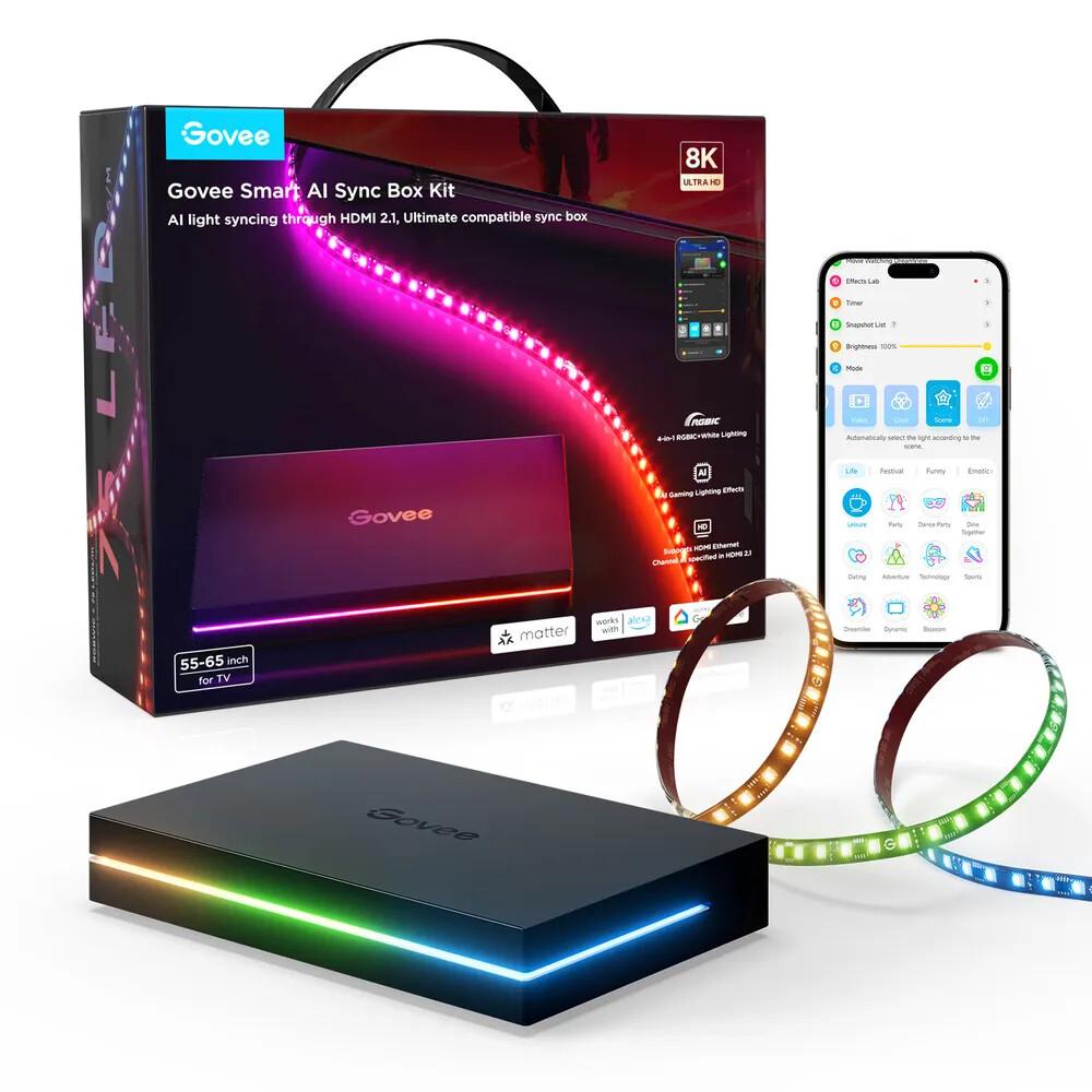 Govee H8604 Смарт светлинна лента Wi-Fi/Bluetooth | JAR Computers Govee H8604 Смарт светлинна лента Wi-Fi/Bluetooth