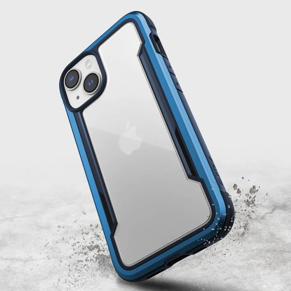 Хибриден удароустойчив кейс за iPhone 14 - Raptic Shield Case (син-прозрачен) | JAR Computers Хибриден удароустойчив кейс за iPhone 14 - Raptic Shield Case (син-прозрачен)