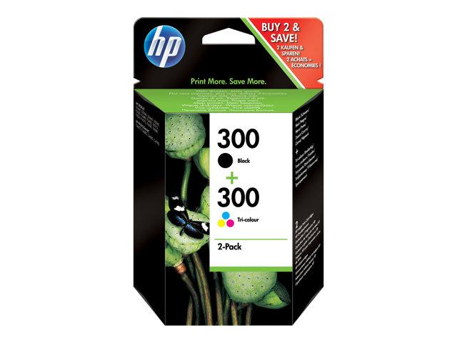 HP 300 Black / Tri- Color Original Ink Cartridge 2-Pack