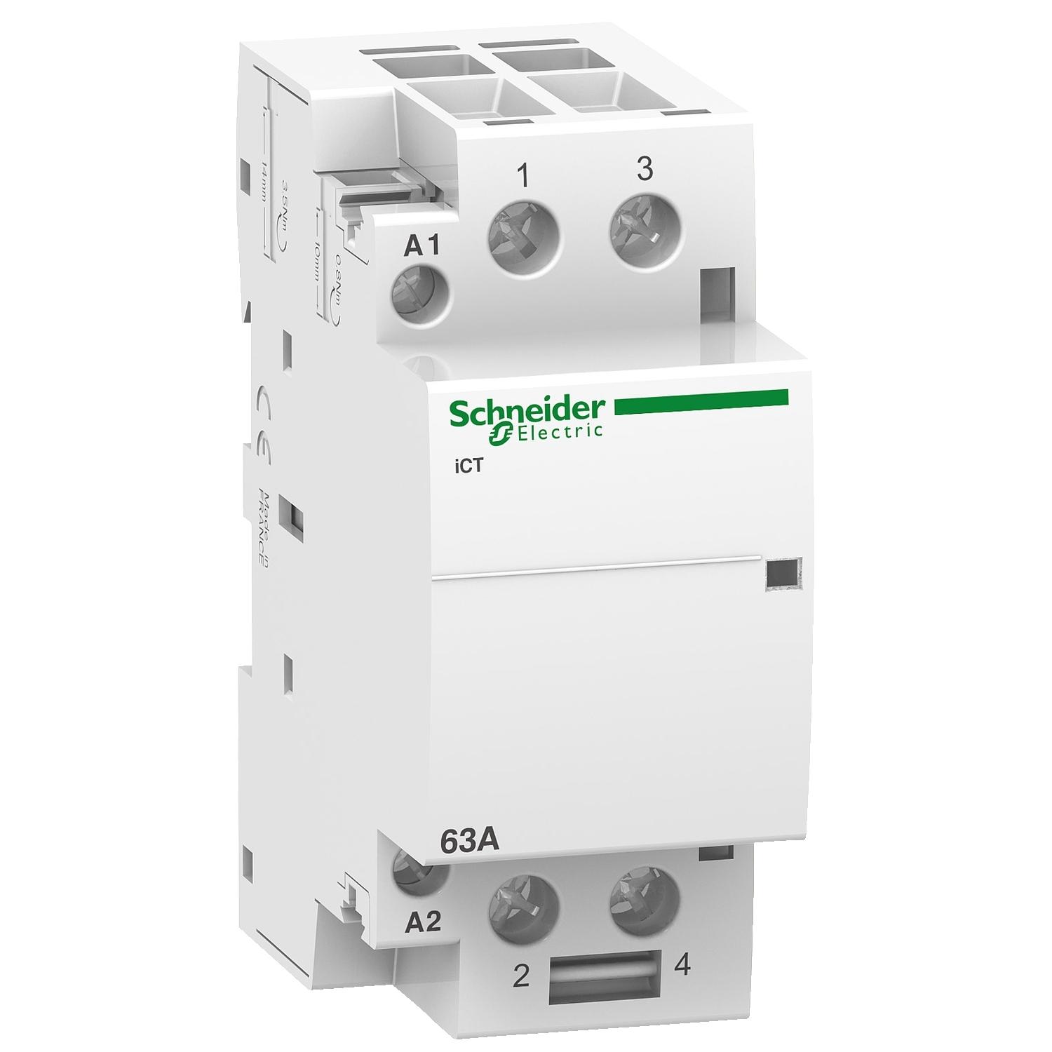 Контактор 63A 2NO 220...240V 50Hz - SCHNEIDER ELECTRIC Acti 9 iCT A9C20862 | JAR Computers Контактор 63A 2NO 220...240V 50Hz - SCHNEIDER ELECTRIC Acti 9 iCT A9C20862