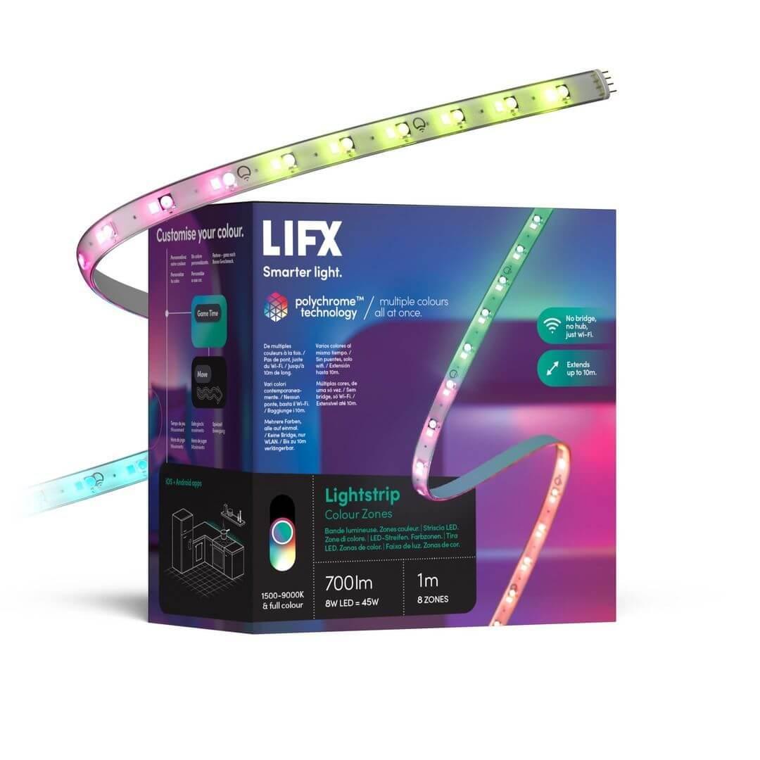 Lifx Z LED Strip 1m Kit (Z TV Kit) - LED лента (100 см.), съвместима с Amazon Alexa, Apple HomeKit и Google Assistant | JAR Computers Lifx Z LED Strip 1m Kit (Z TV Kit) - LED лента (100 см.), съвместима с Amazon Alexa, Apple HomeKit и Google Assistant