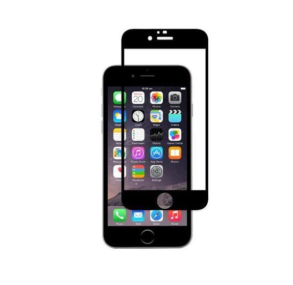 Обхващащо и ръбовете стъклено защитно покритие за дисплея на iPhone 6, iPhone 6S - Moshi iVisor Glass (черен) | JAR Computers Обхващащо и ръбовете стъклено защитно покритие за дисплея на iPhone 6, iPhone 6S - Moshi iVisor Glass (черен)
