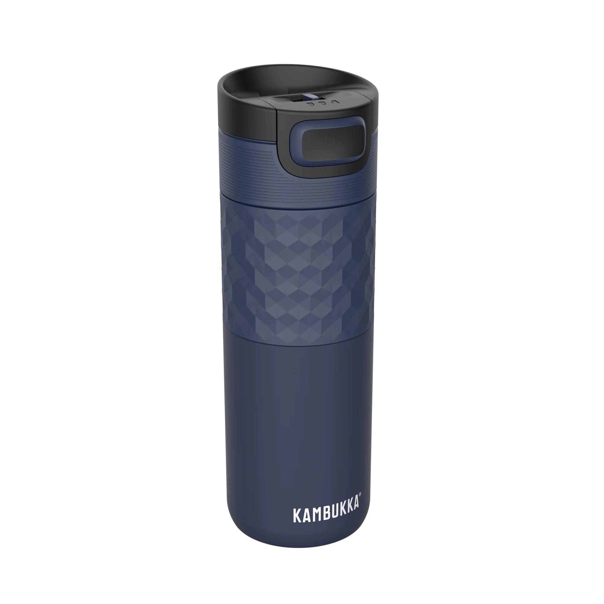 Термочаша от неръждаема стомана Kambukka Etna Grip с термокапак 3 в 1 Snapclean®, 500 мл, Denim Blue | JAR Computers Термочаша от неръждаема стомана Kambukka Etna Grip с термокапак 3 в 1 Snapclean®, 500 мл, Denim Blue