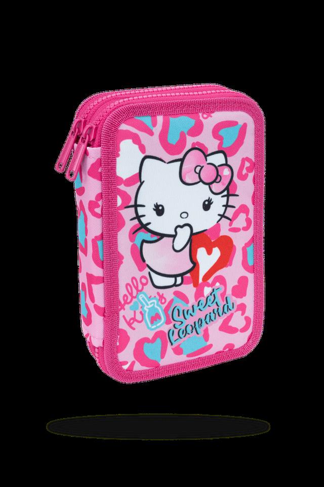 Ученически несесер с пособия COOLPACK - JUMPER 2 - Hello Kitty Pink
