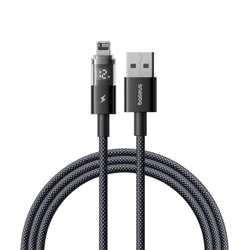 USB-A към Lightning кабел за Apple устройства с Lightning порт - Baseus Digital Display 2 USB-C to Lightning Cable PD 12W (черен) (100 см) | JAR Computers USB-A към Lightning кабел за Apple устройства с Lightning порт - Baseus Digital Display 2 USB-C to Lightning Cable PD 12W (черен) (100 см)