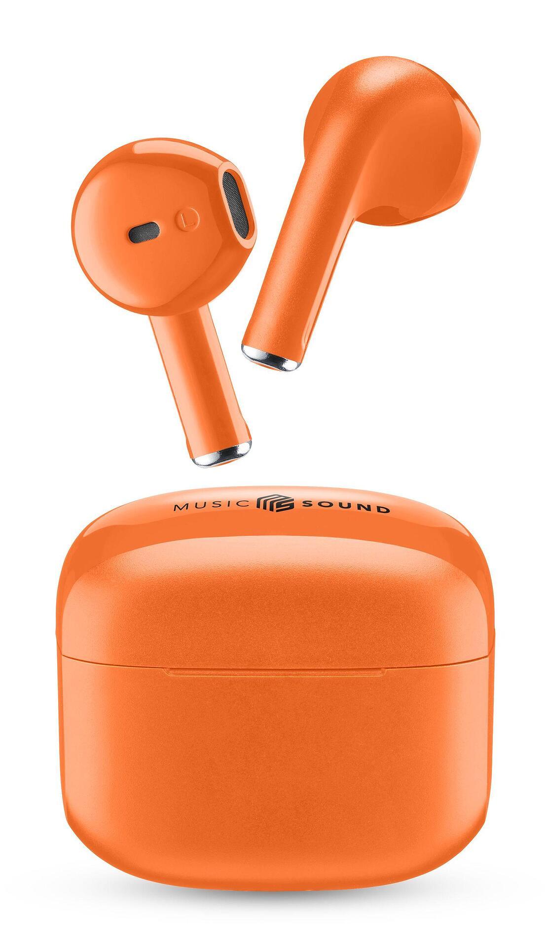 Bluetooth слушалки Music Sound Swag TWS, Оранжеви | JAR Computers Bluetooth слушалки Music Sound Swag TWS, Оранжеви