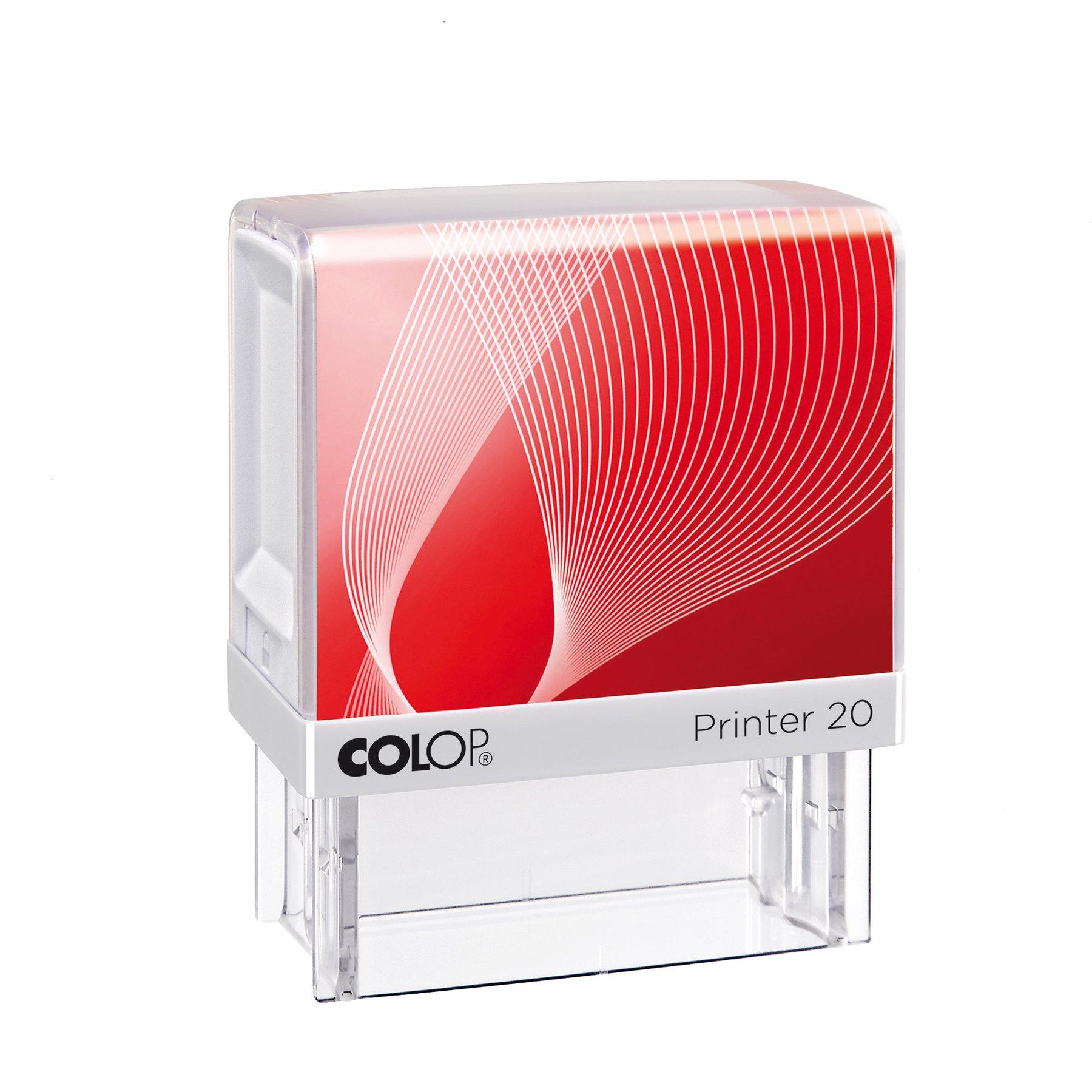 Colop Печат Printer 20, правоъгълен, 14 x 38 mm, син | JAR Computers Colop Печат Printer 20, правоъгълен, 14 x 38 mm, син